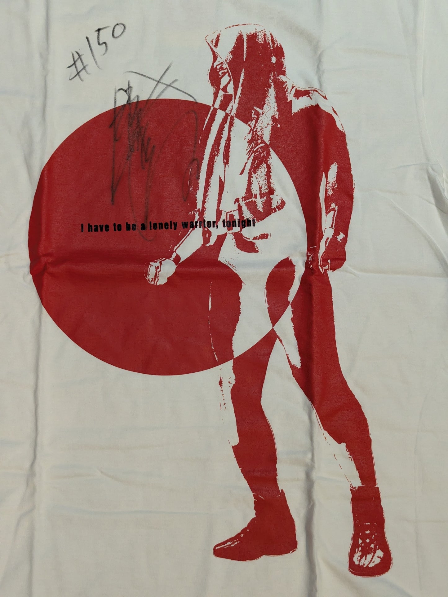 【直筆サイン入り】鈴木みのる「lonely warrior(日の丸 Ver.)」Tシャツ