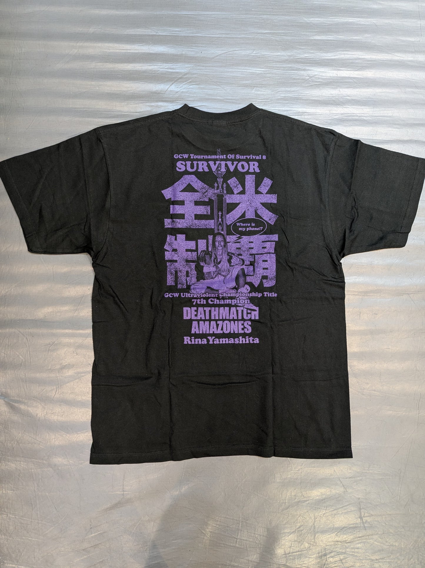 Rina Yamashita "Deathmatch Amazoness: U.S. Conquest Edition" T-shirt