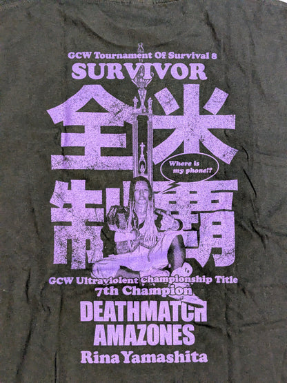 Rina Yamashita "Deathmatch Amazoness: U.S. Conquest Edition" T-shirt