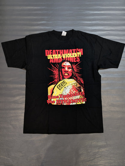山下りな「激!! デスマッチ女ゾネス ULTRA VIOLENT!」Tシャツ