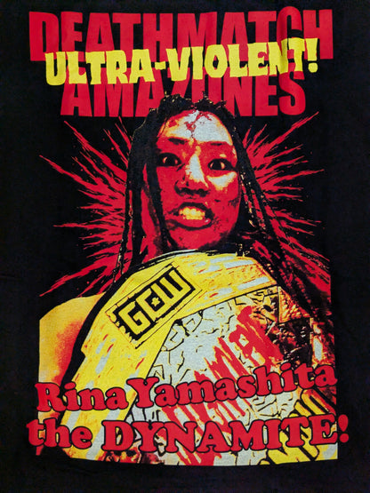 山下りな「激!! デスマッチ女ゾネス ULTRA VIOLENT!」Tシャツ