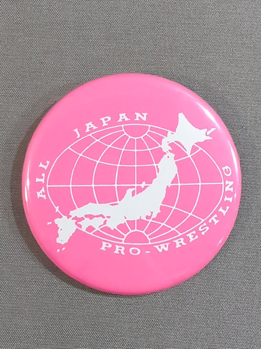 全日本プロレス 団体ロゴ 缶バッジ(ピンク)