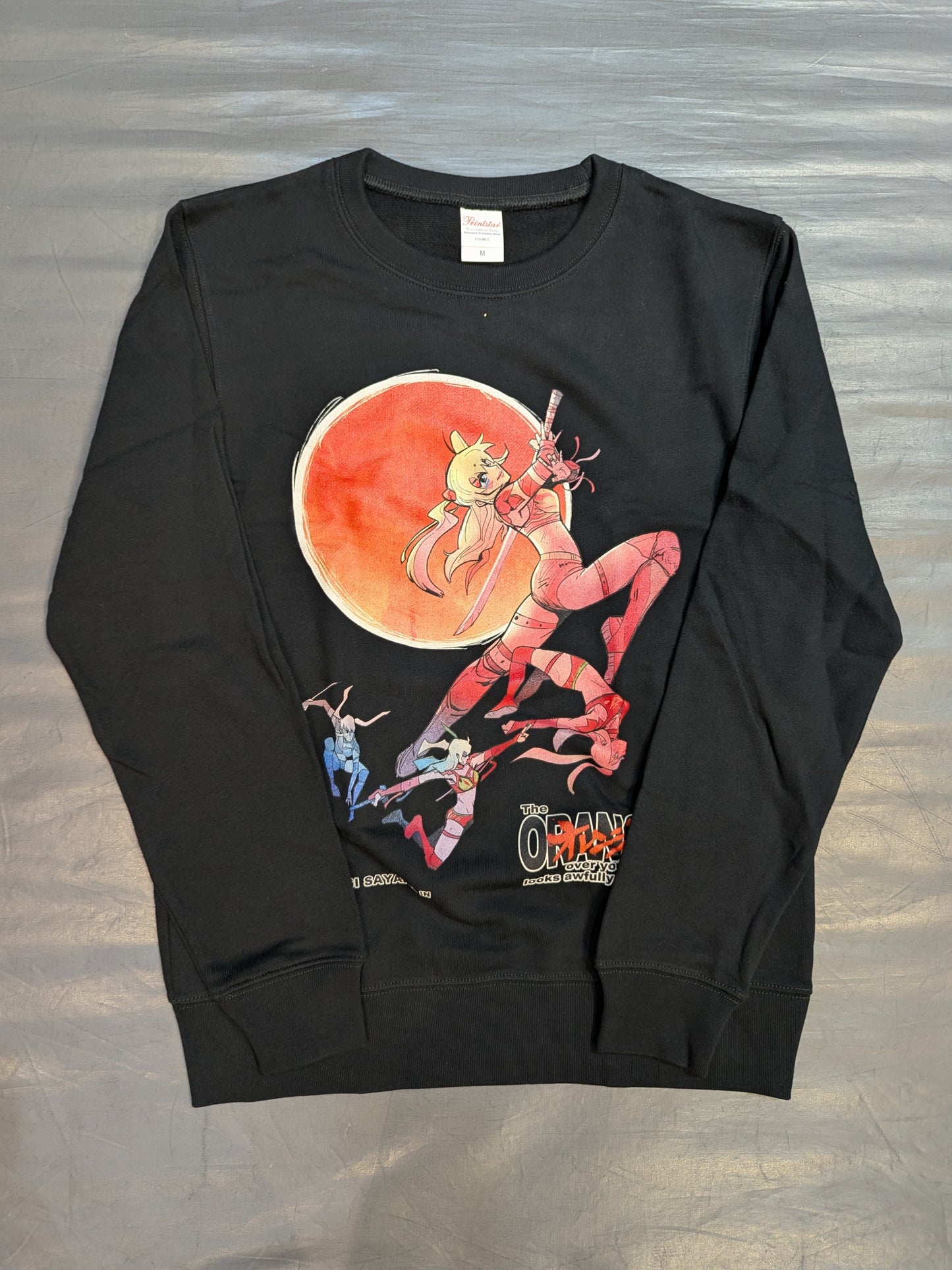 UNAGI SAYAKA "It's getting unusually chilly" sweatshirt (black)