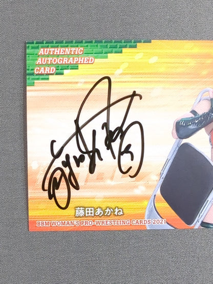2021 BBM 藤田あかね 公式サインカード
