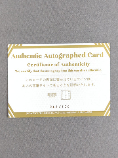 2023 BBM 野崎渚 公式サインカード