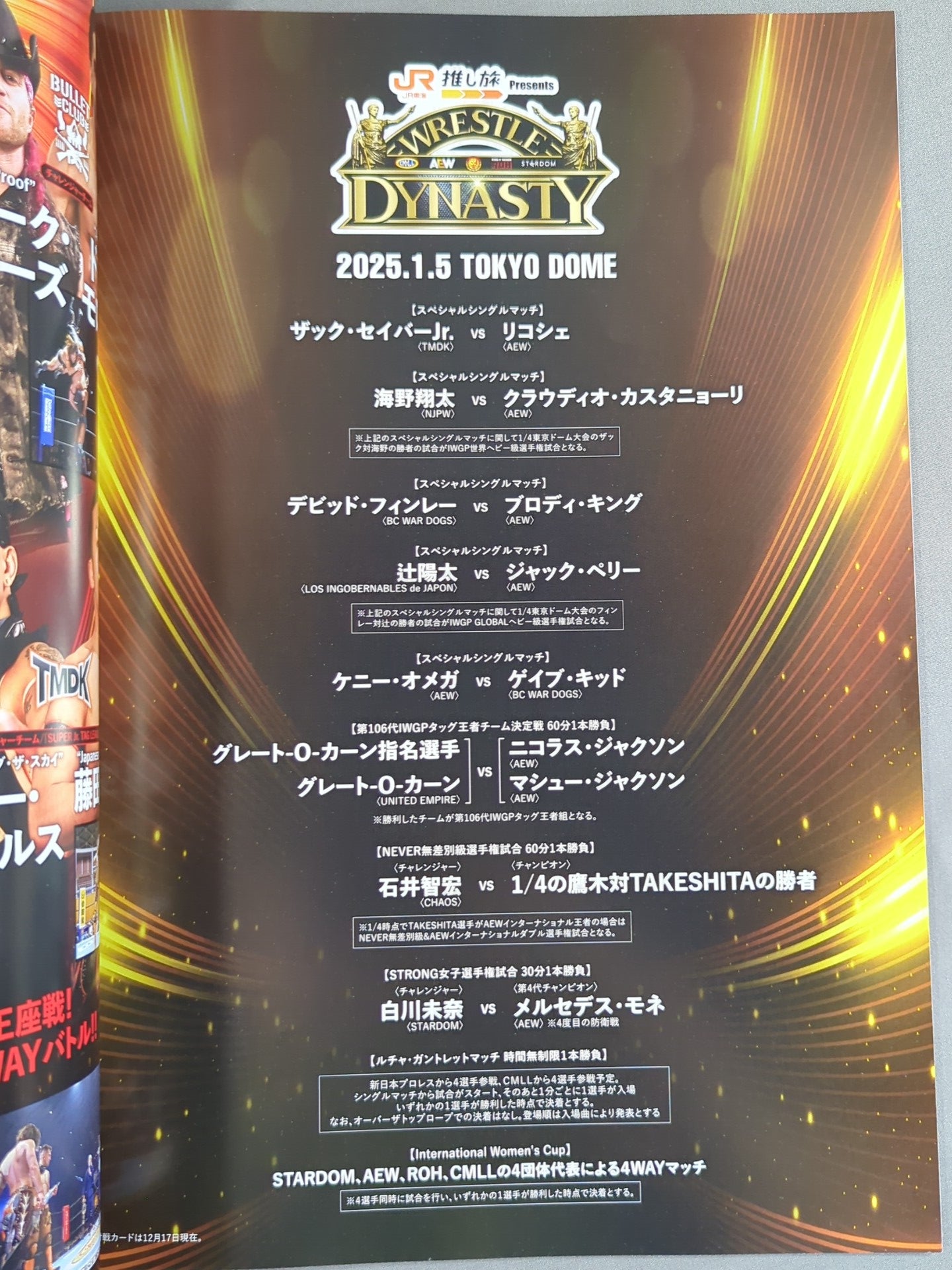 WRESTLE KINGDOM 19 & DYNASTY