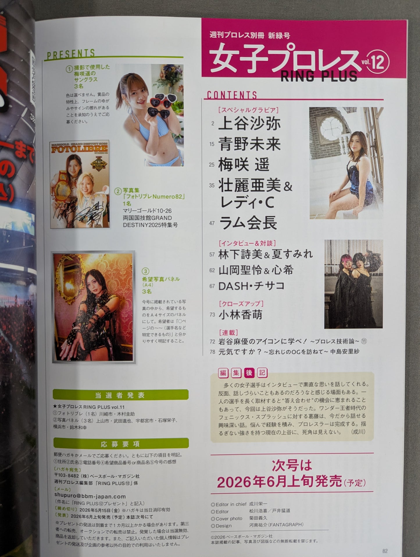 Weekly Pro Wrestling  Annex 162 "Women's Pro Wrestling RING PLUS" vol.12