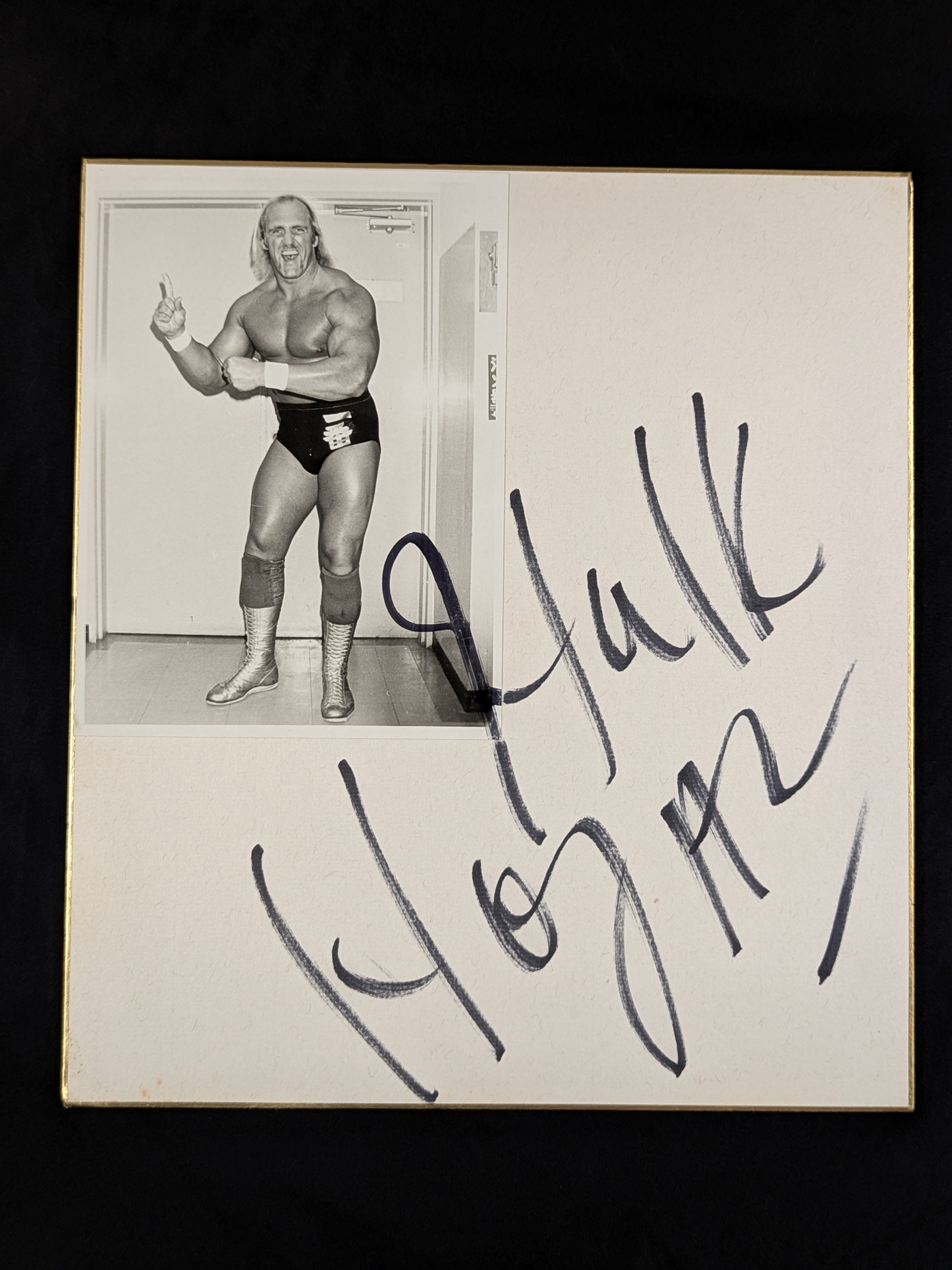 ハルクホーガン 等身大パネル 映画 ゴールデンボンバー 昭和レトロ 非売品 ハルク・ホーガン(生写真貼付) – 闘道館