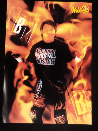 ★ Chono & Muto & Tenzan ★ New Japan Pro Wrestling Extra Large Pro-Photo Set