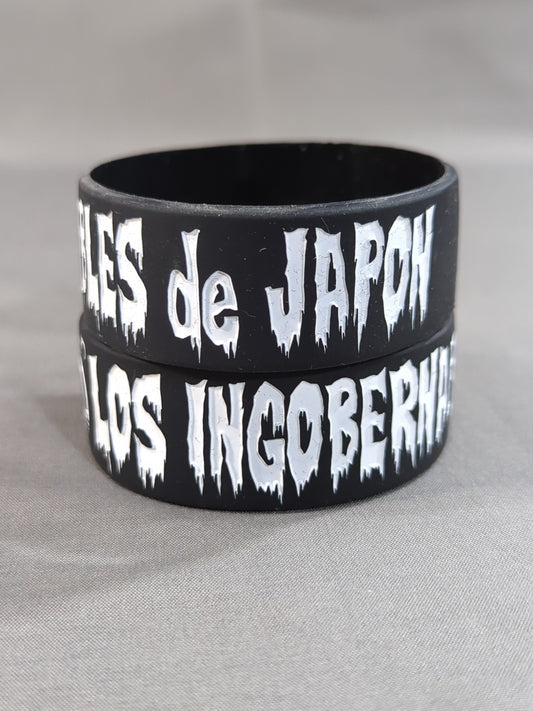 L.I.J. Silicone Rubber Band (Black× White)