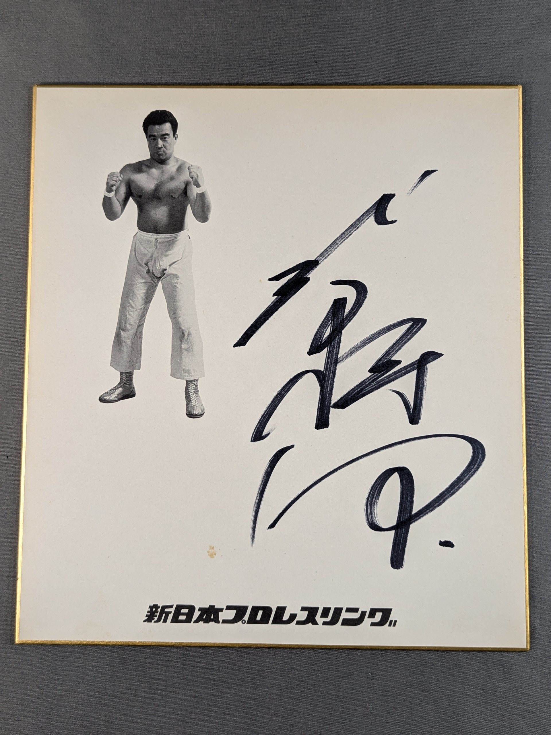 直筆サイン色紙プロレス　越中詩郎 越中詩郎(新日本プロレス専用色紙) – 闘道館