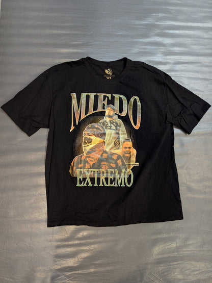 ミエド・エクストレモ「DEATHMATCH WRESTLER MIEDO」ピクチャーTシャツ(ブラック)