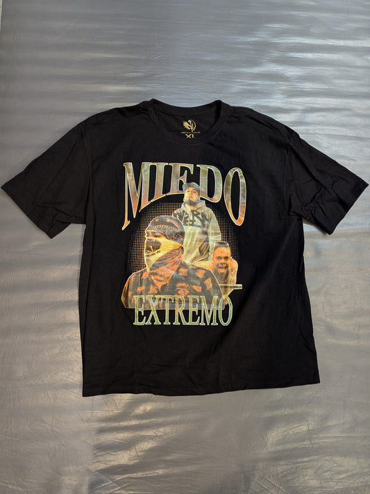ミエド・エクストレモ「DEATHMATCH WRESTLER MIEDO」ピクチャーTシャツ(ブラック)