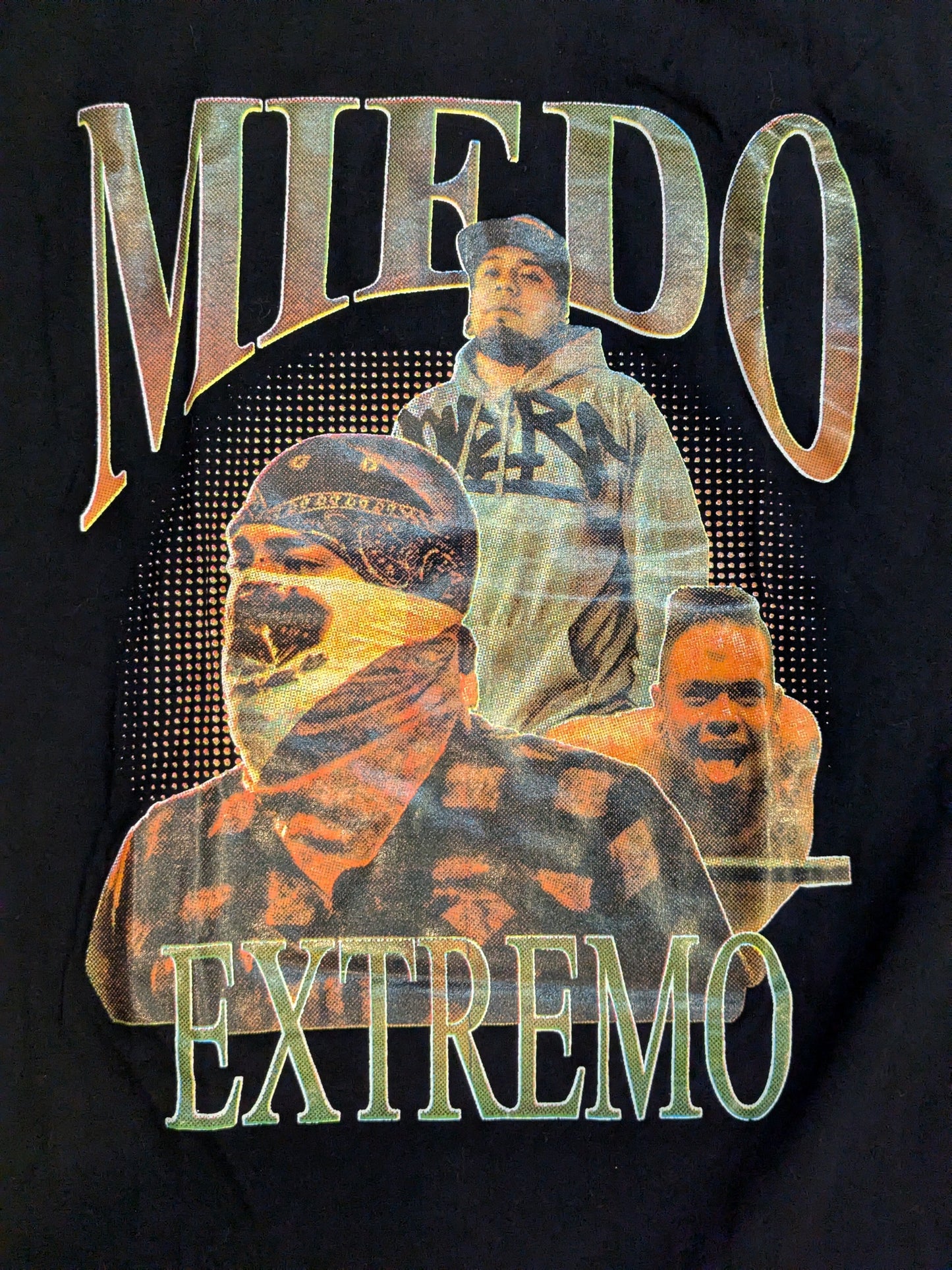 ミエド・エクストレモ「DEATHMATCH WRESTLER MIEDO」ピクチャーTシャツ(ブラック)
