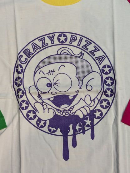 葛西純「CRAZY PIZZA」ラグランTシャツ
