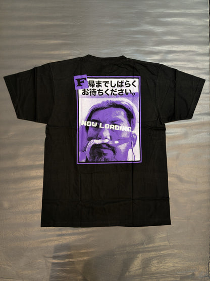 藤田ミノル「F」Tシャツ(ブラック×パープル)