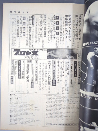 月刊プロレス 1974年6月号