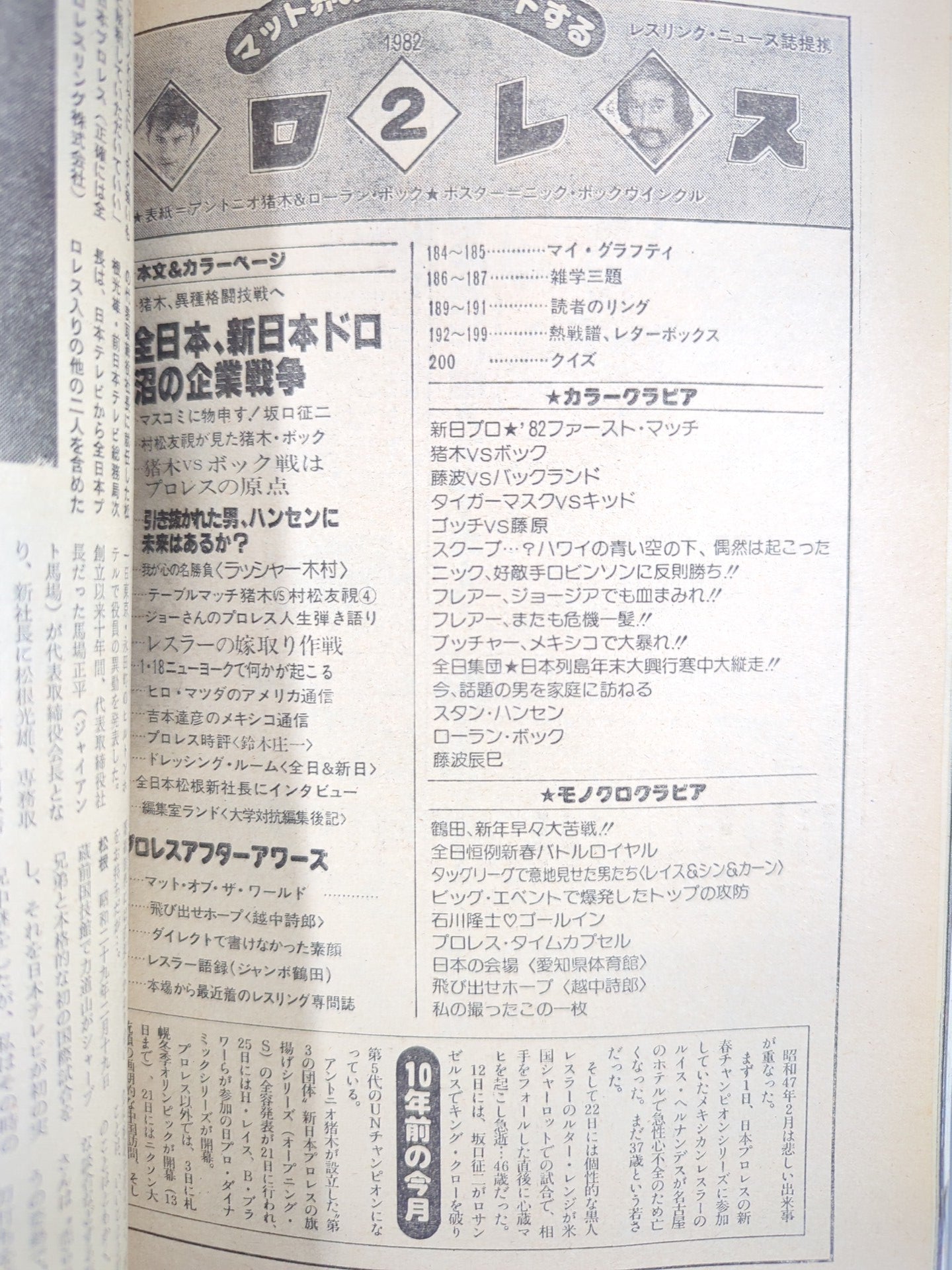 月刊プロレス 1982年2月号
