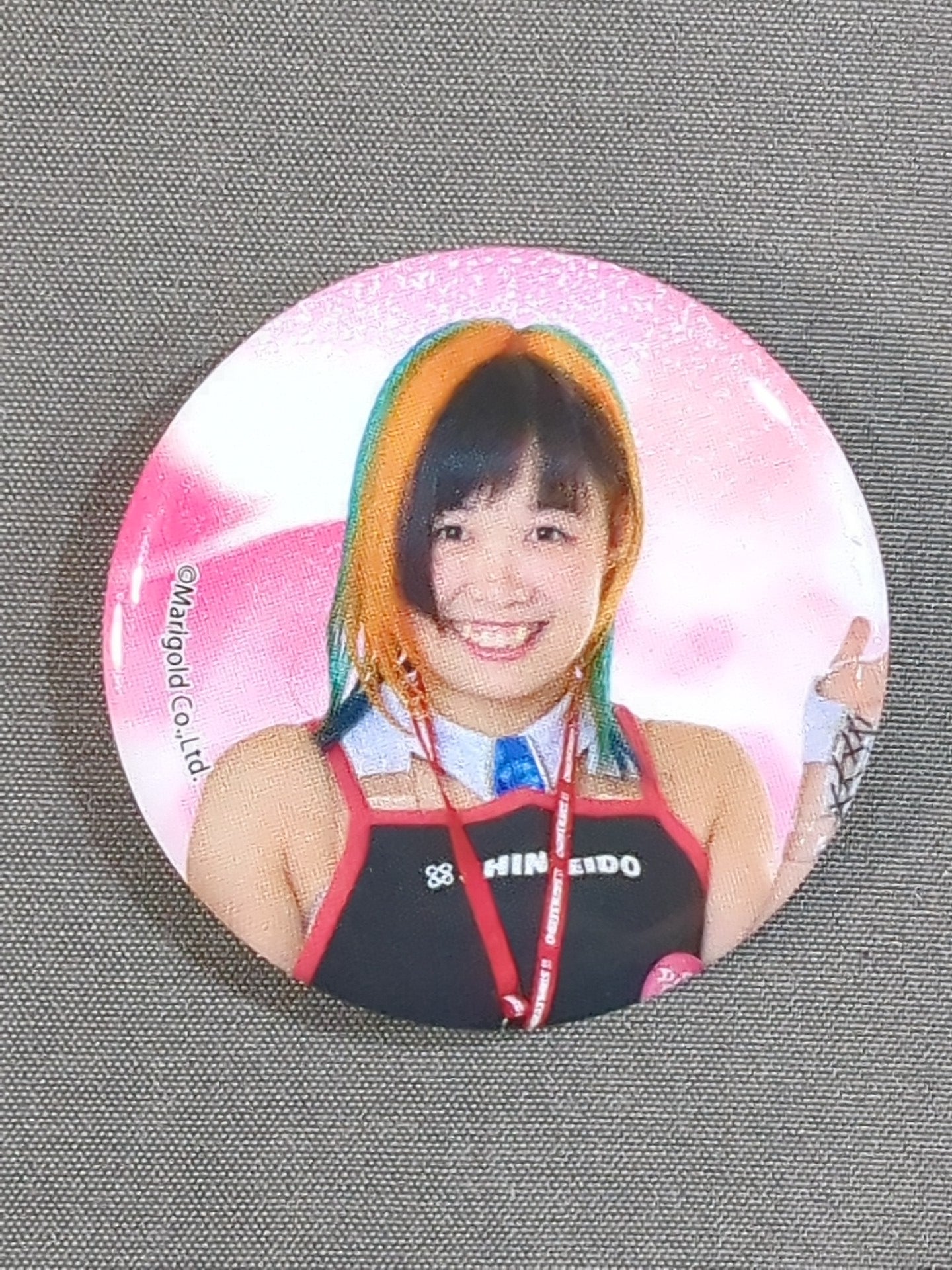 MIRAI Marigold SHOP IN SHOP Limited PinBack button