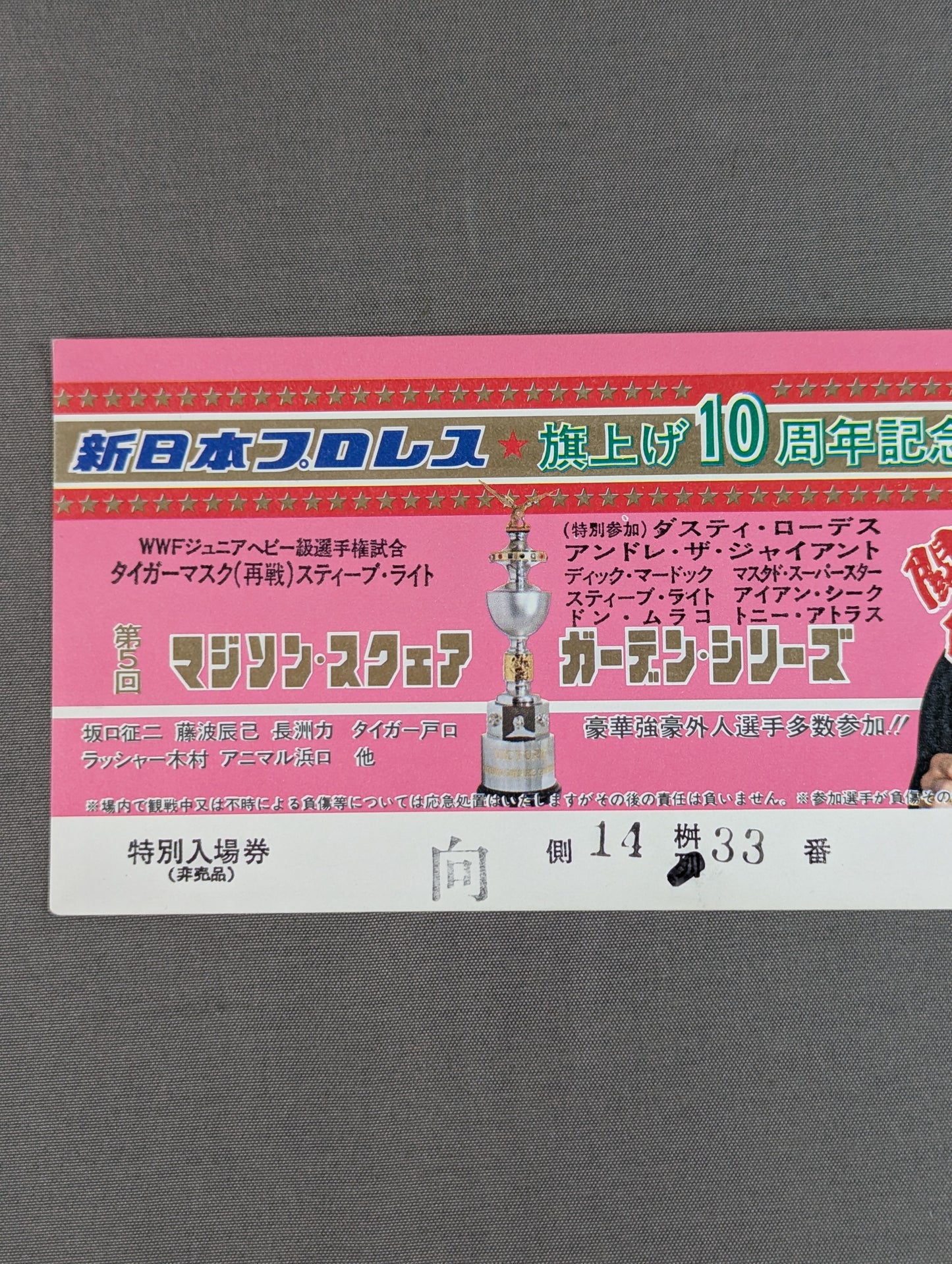 ★ 10th Anniversary ★ of Flag Raising 82 The 5th Madison Square Garden Series [Championship]
