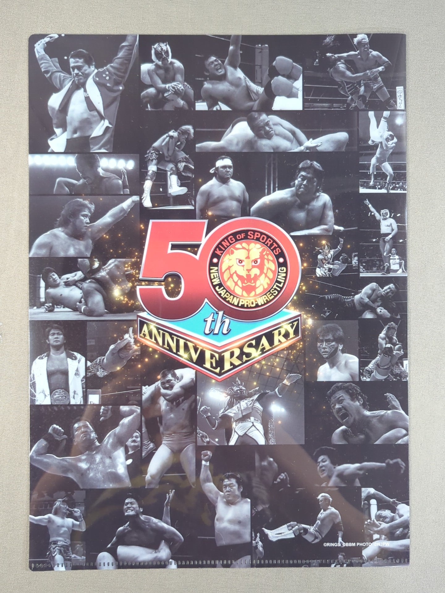 前田日明 新日本プロレス50周年 クリアファイル＆ステッカーセット