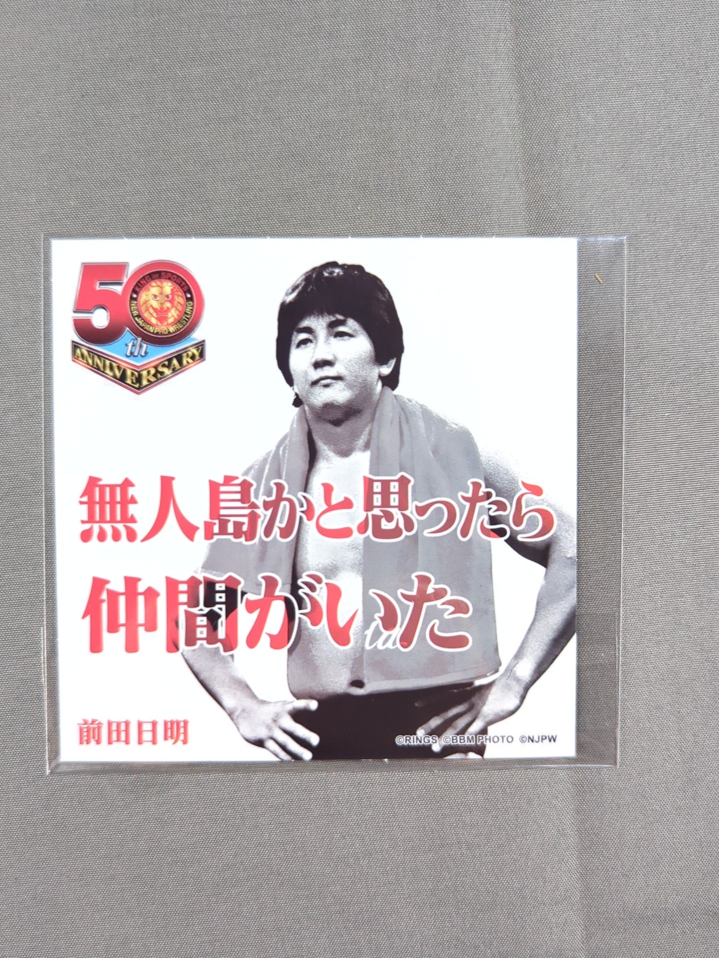 前田日明 新日本プロレス50周年 クリアファイル＆ステッカーセット