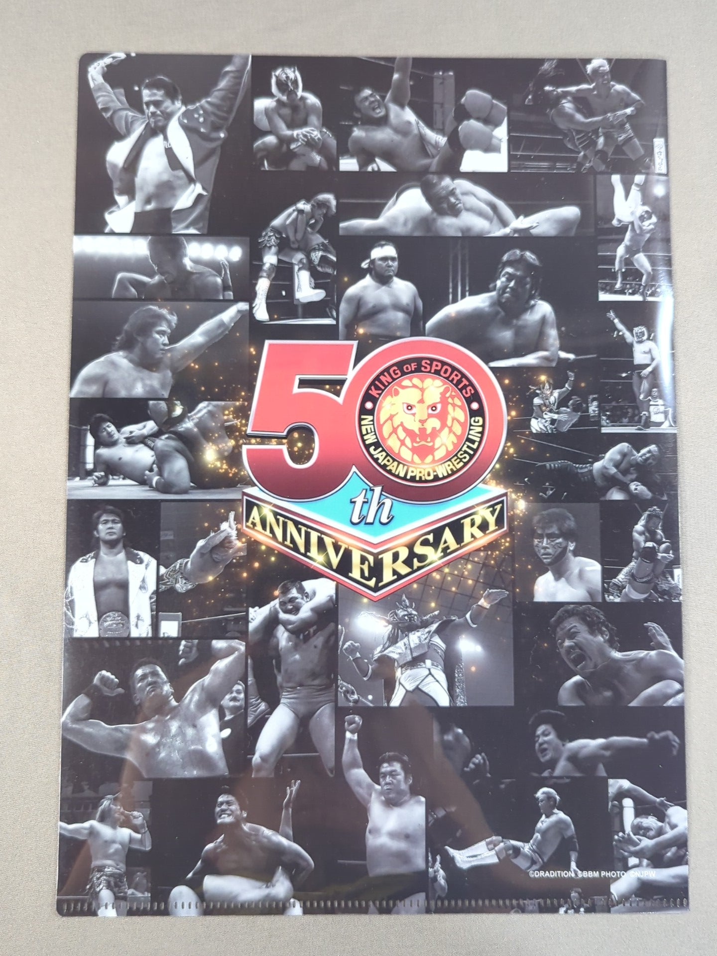 藤波辰爾 新日本プロレス50周年 クリアファイル＆ステッカーセット