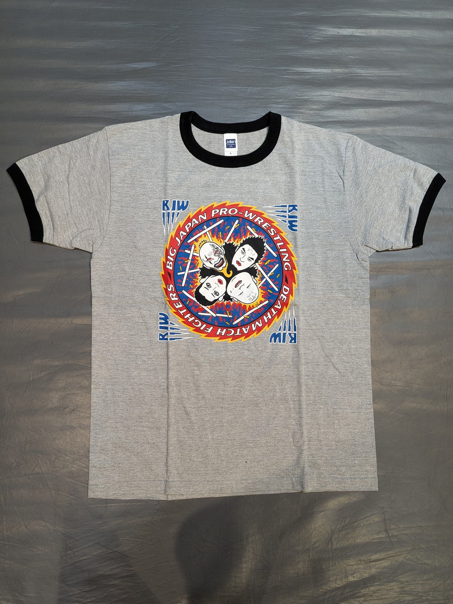 Big Japan Pro Wrestling  "Deathmatch Fighters" "Illustration T-shirt"