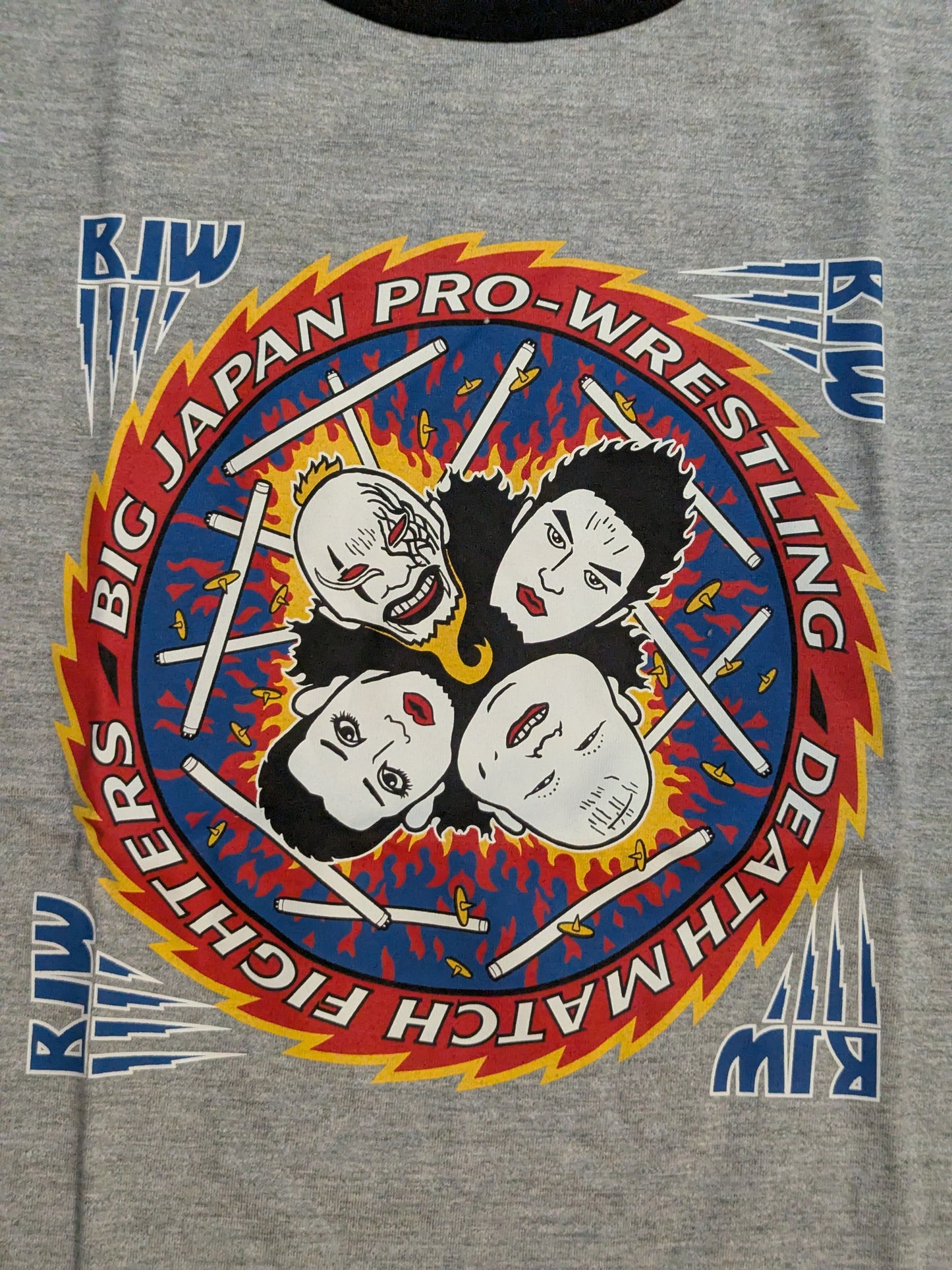 Big Japan Pro Wrestling  "Deathmatch Fighters" "Illustration T-shirt"