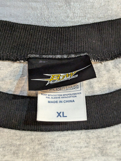 Big Japan Pro Wrestling  "BJW" Raglan T-shirt (Gray×Black)