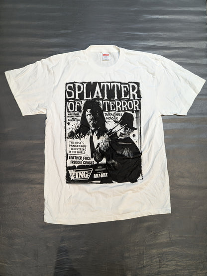 Leatherface & Freddy Kruger "SPLATTER OF TERROR" T-Shirt