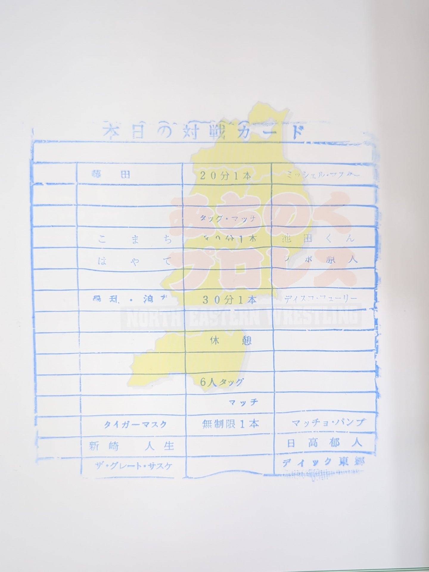 Michinoku Pro Wrestling  Official Pamphlet Vol.74