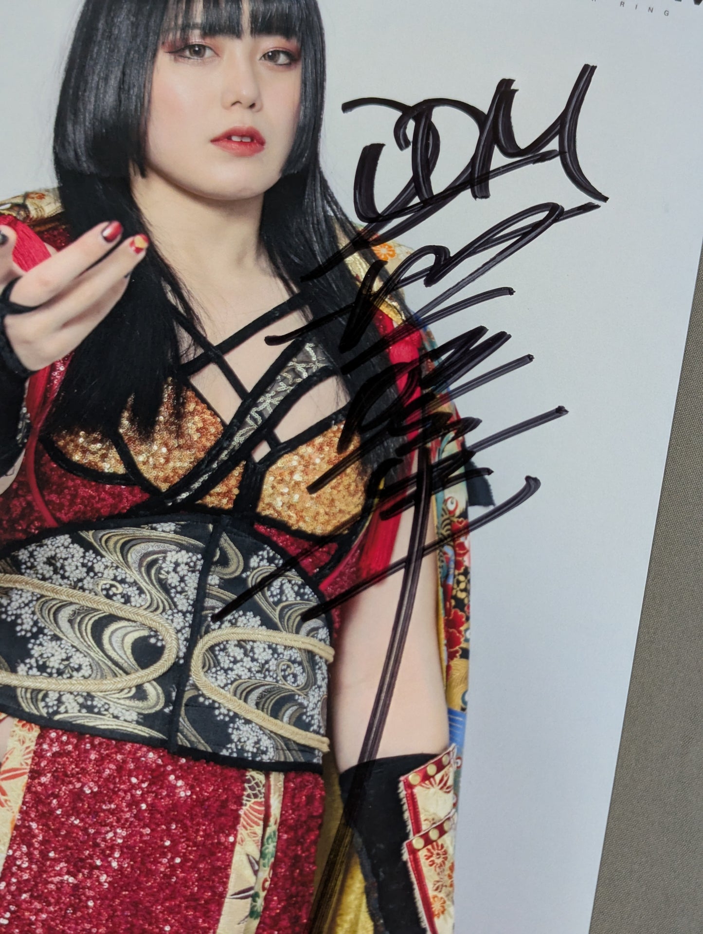 舞華 直筆サイン入り スターダムポートレート(U-9)
