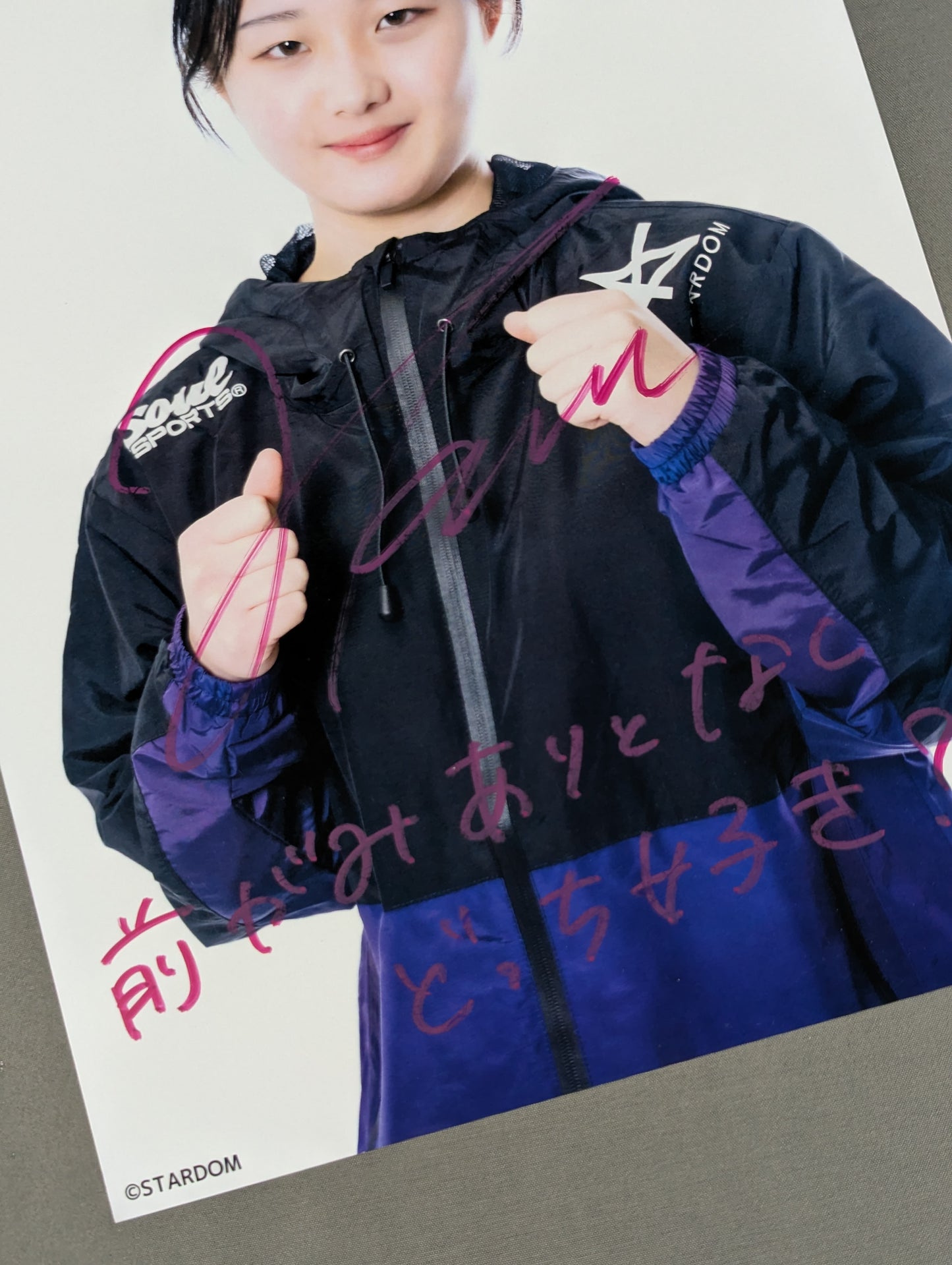 ★ Pre-debut ver★ Komomo Minami hand signed autograph Stardom Pro-Photo 