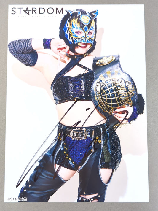 スターライト・キッド 直筆サイン入り スターダムポートレート(H-8)