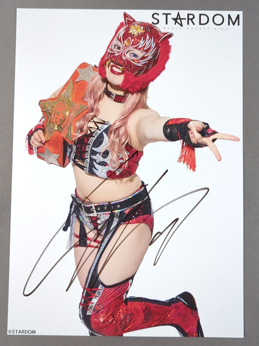 スターライト・キッド 直筆サイン入り スターダムポートレート(H-9)