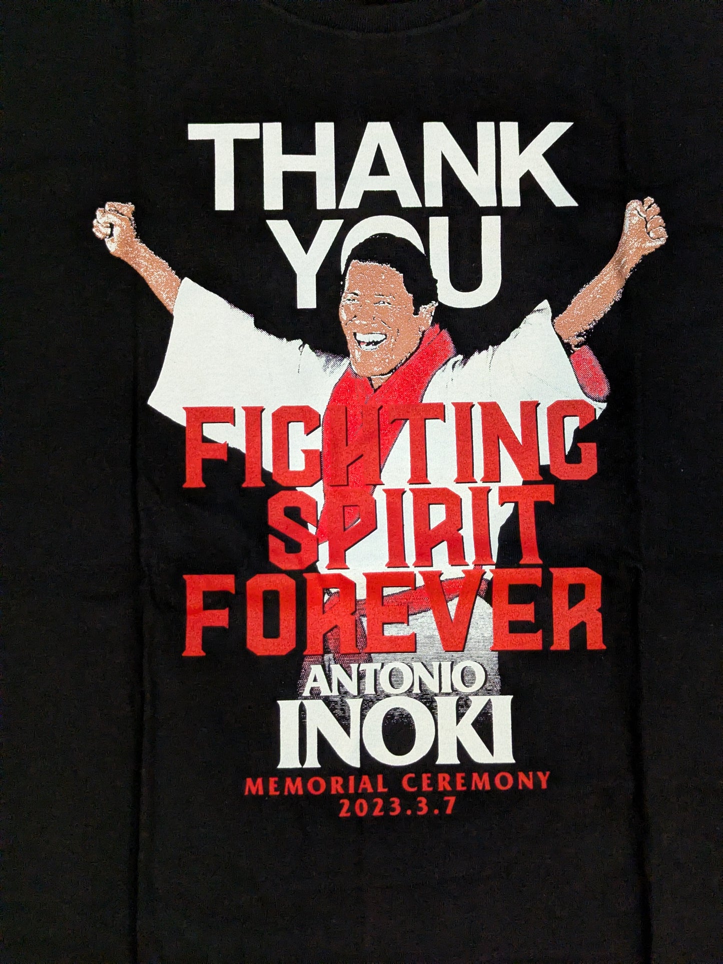 アントニオ猪木「MEMORIAL CEREMONY」Tシャツ(SMILE)