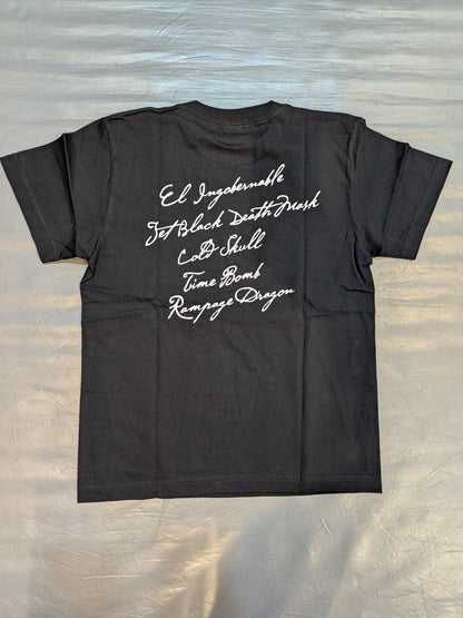 L・I・J「Camarada」Tシャツ(ブラック×ホワイト)