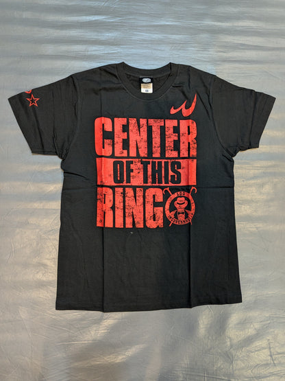 内藤哲也「CENTER OF THIS RING」Tシャツ(ブラック×レッド)