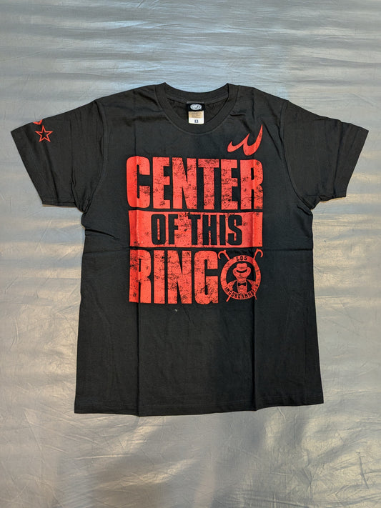 内藤哲也「CENTER OF THIS RING」Tシャツ(ブラック×レッド)