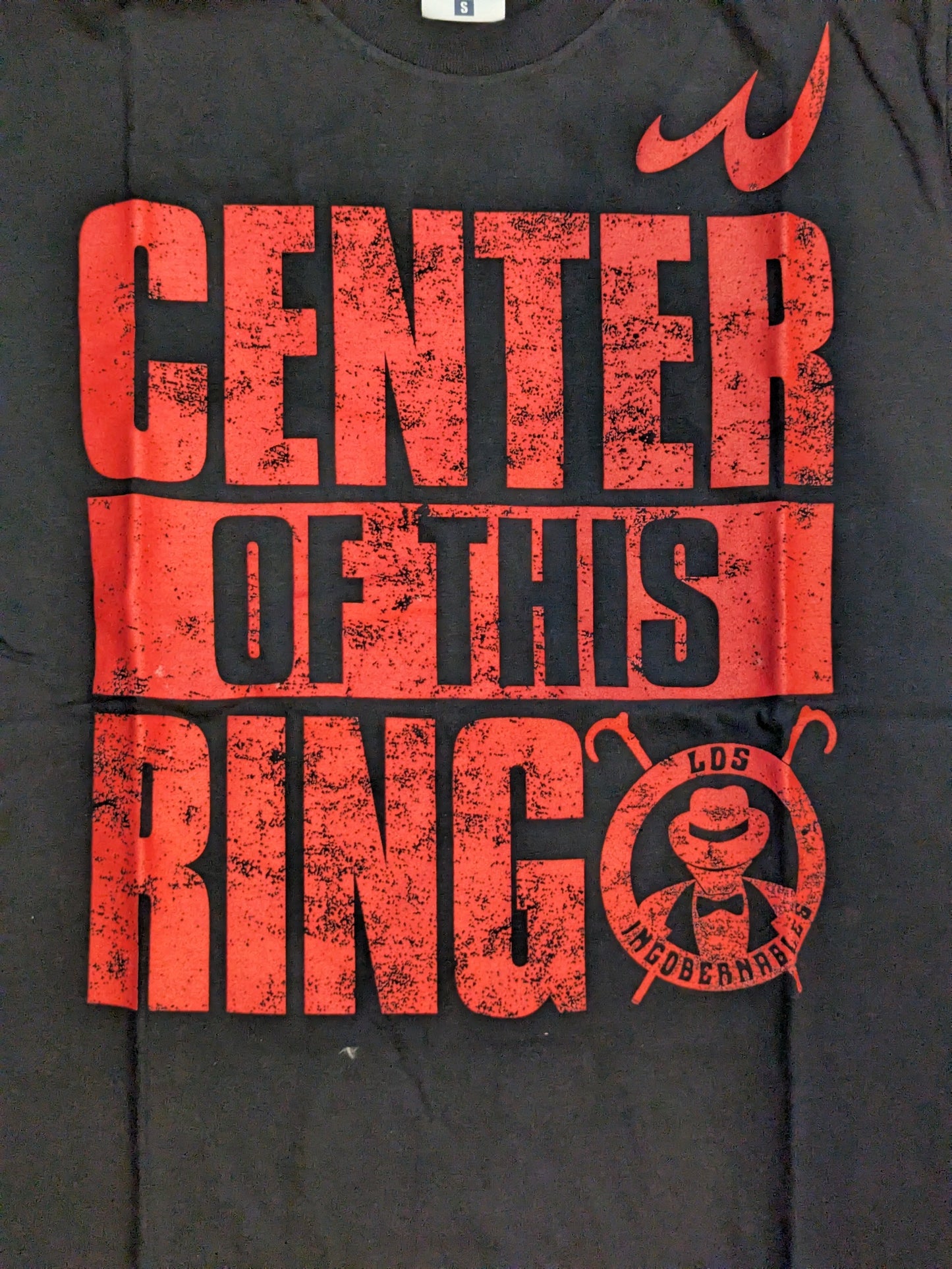 内藤哲也「CENTER OF THIS RING」Tシャツ(ブラック×レッド)