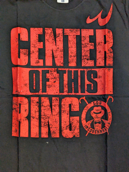 内藤哲也「CENTER OF THIS RING」Tシャツ(ブラック×レッド)