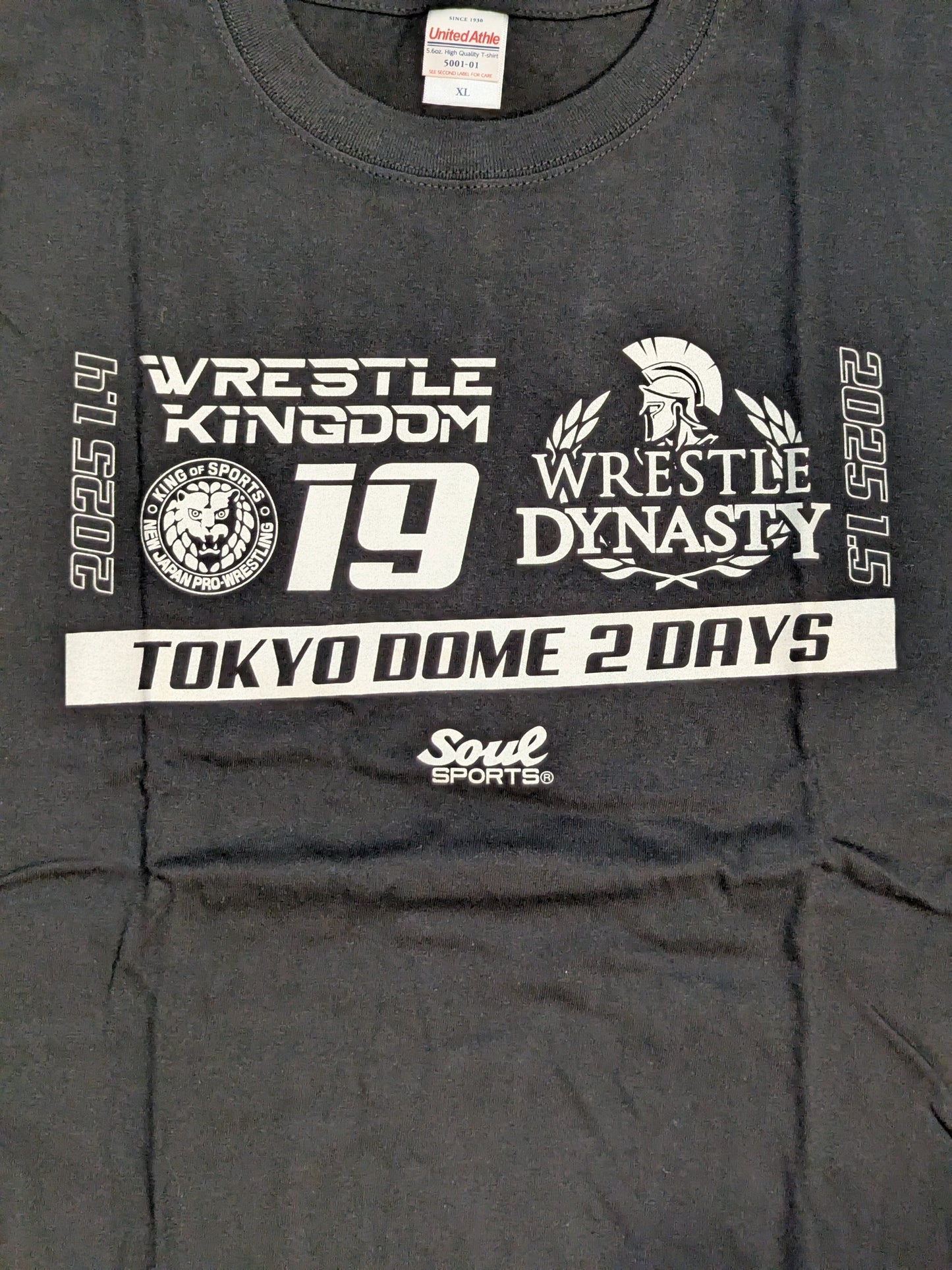 WRESTLE KINGDOM 19＆WRESTLE DYNASTY 大会記念Tシャツ