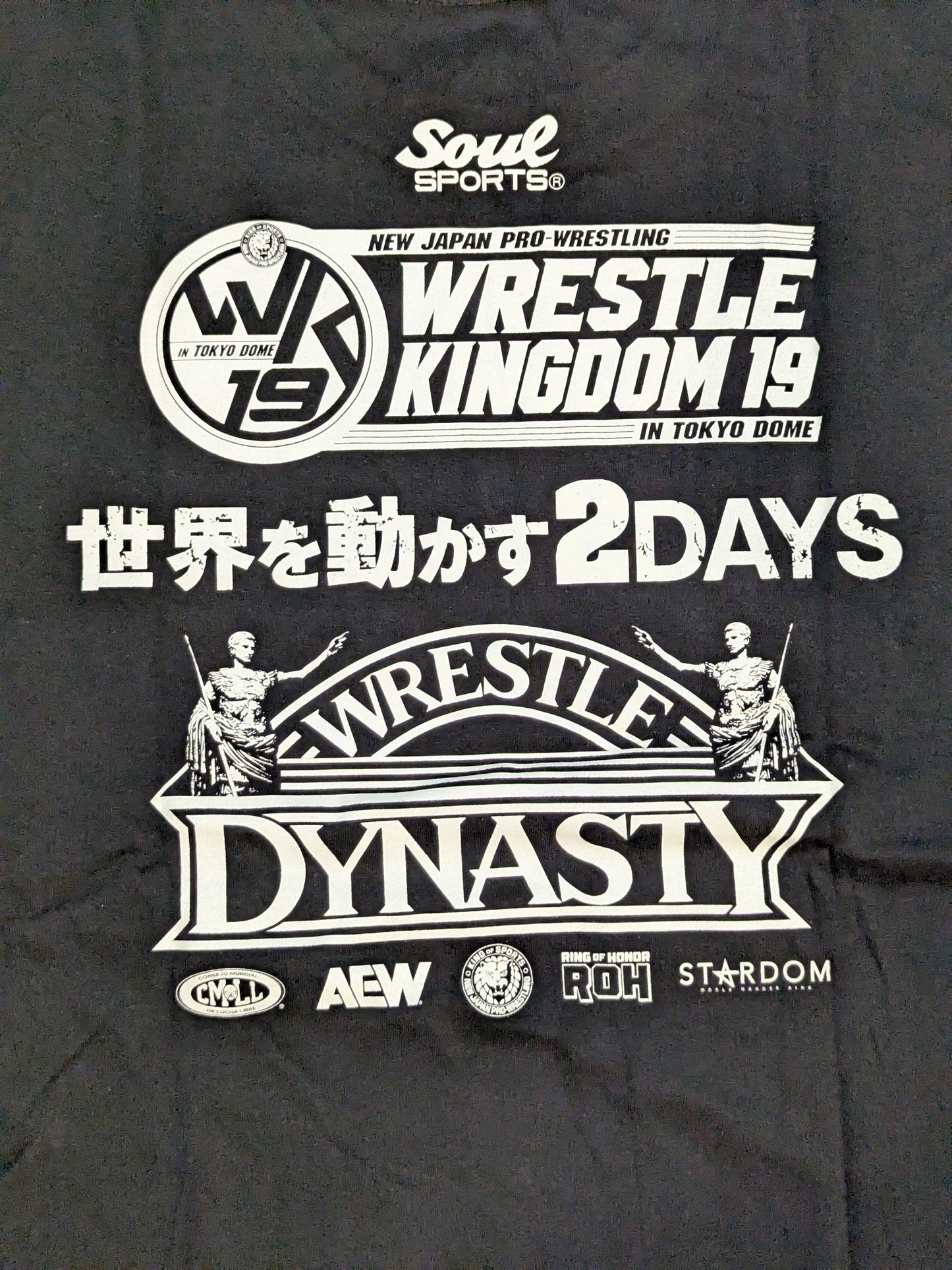 WRESTLE KINGDOM 19＆WRESTLE DYNASTY 大会記念Tシャツ