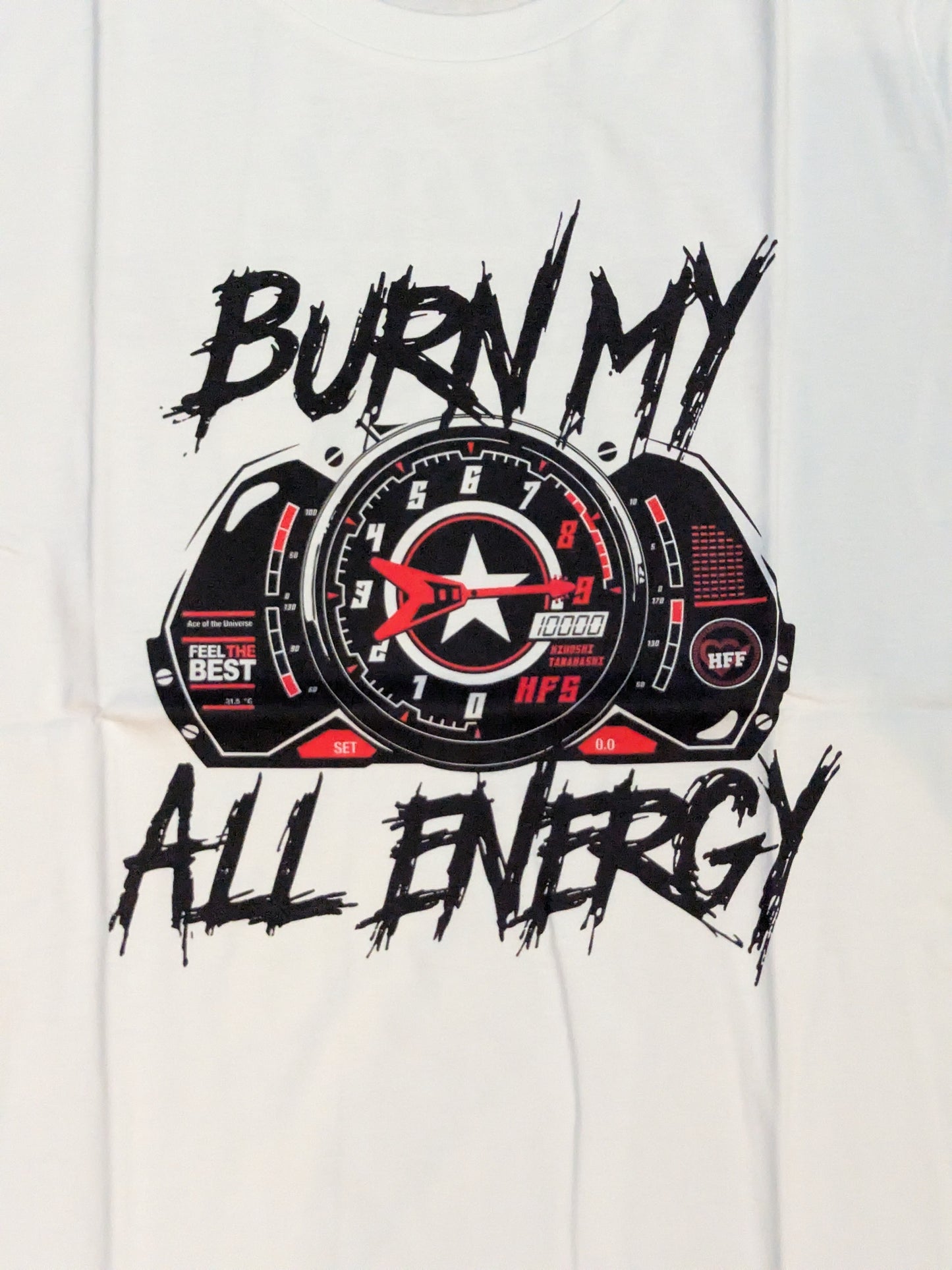 Hiroshi Tanahashi "BURN MY ALL ENERGY" T-shirt