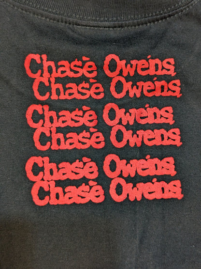 チェーズ・オーエンズ「CROWN JEWEL」Tシャツ(ブラック×レッド)