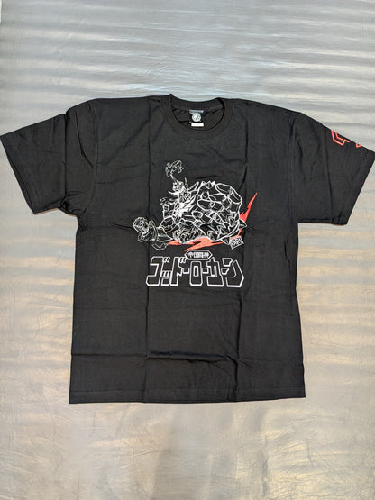 Great -O-Khan× Masami Ohari "NJPW Robo" T-shirt ~ What does that right hand grab ~ (Black)