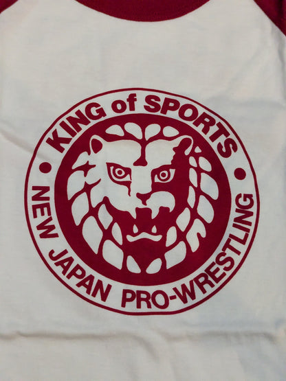 Lion Mark  Raglan T-Shirt (White×Red)
