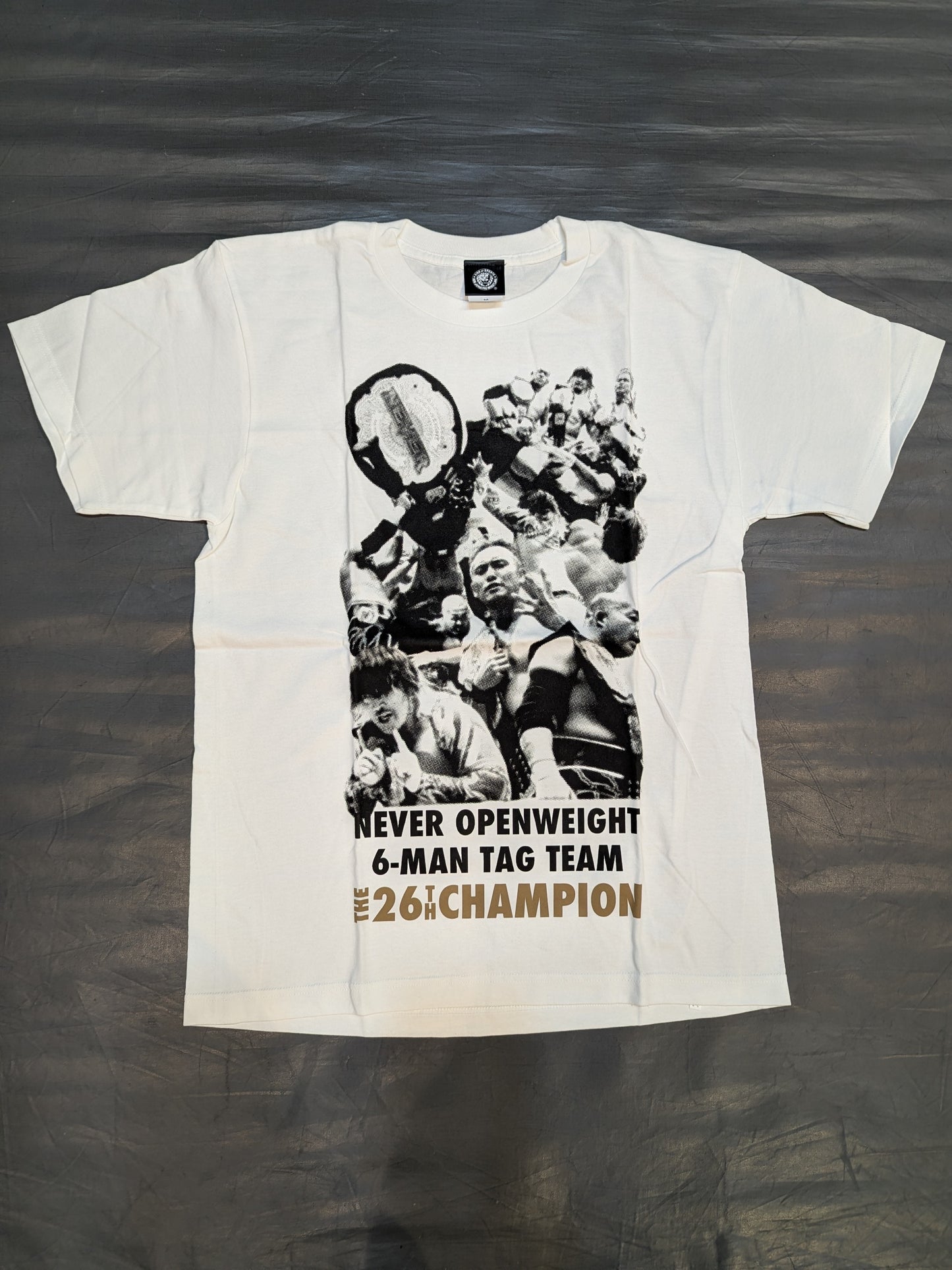 Kazuchika Okada &Hiroshi Tanahashi & Tomohiro Ishii "NEVER Indiscriminate 6-Man Tag Team Champion" T-shirt