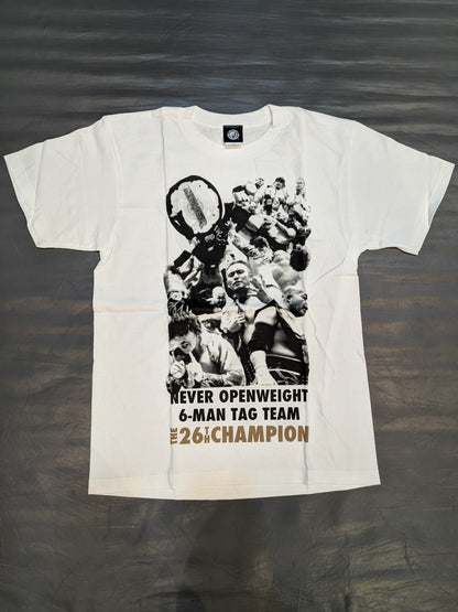 Kazuchika Okada &Hiroshi Tanahashi & Tomohiro Ishii "NEVER Indiscriminate 6-Man Tag Team Champion" T-shirt